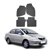 OMAC Alfombrillas De Coche para Honda City 2002-2009 Negro Goma TPE 4Pza