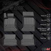 OMAC Premium Alfombrillas De Coche para BMW Serie 5 E60 E61 2003-2010 Goma 4x