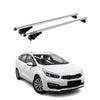 Menabo Barras de Techo Coche Baca para Kia Ceed Sportswagon 2012-2018 Gris Alu