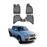 OMAC Alfombrillas De Coche para Mazda BT-50 2006-2012 Negro Goma TPE 4Pza