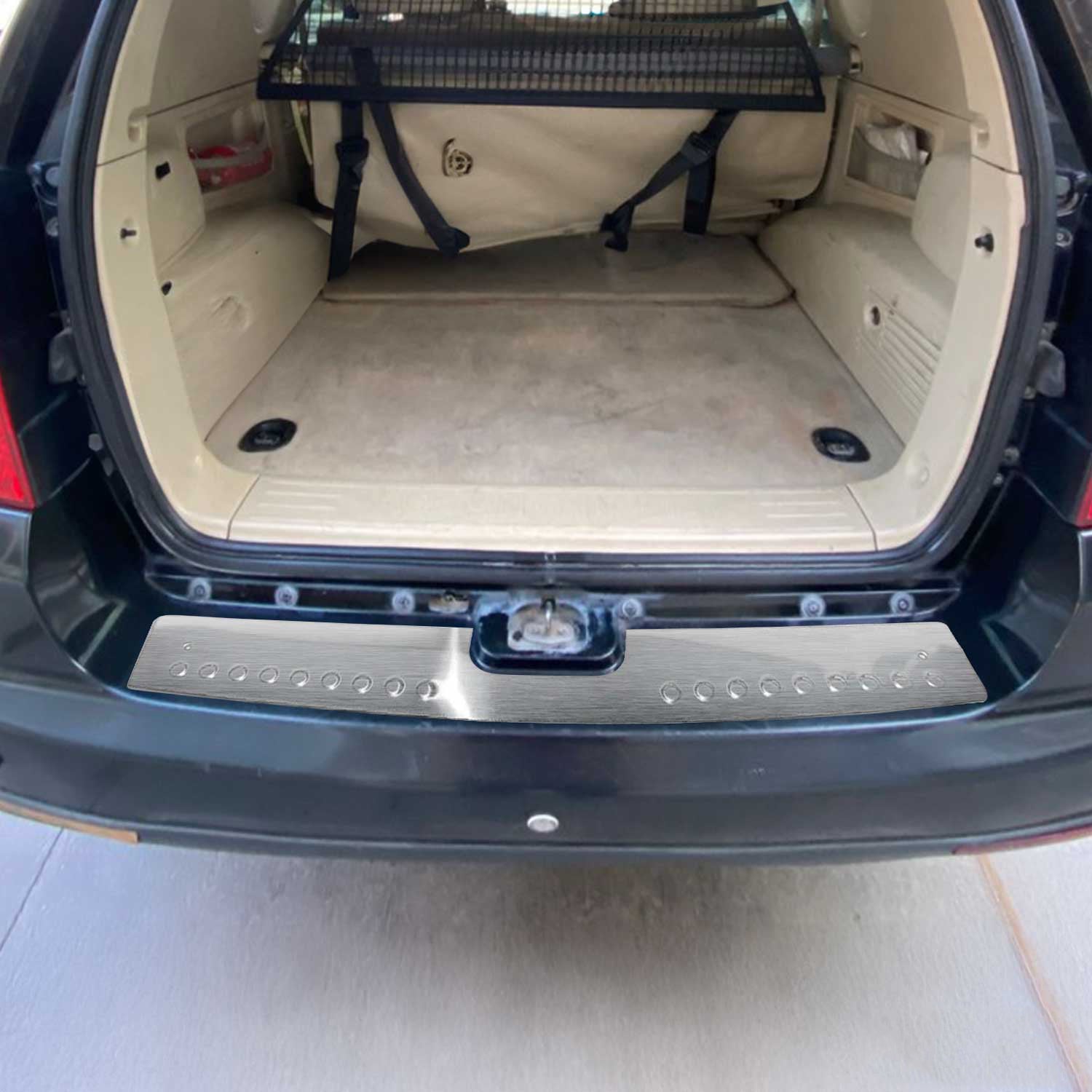 Protector de Parachoques Trasero para Ssangyong Rexton 2006-2012 Acero cepillado