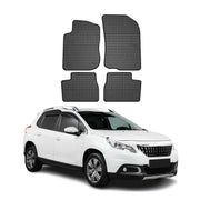 OMAC Alfombrillas De Coche para Peugeot 2008 2013-2019 Negro Goma TPE 4Pza