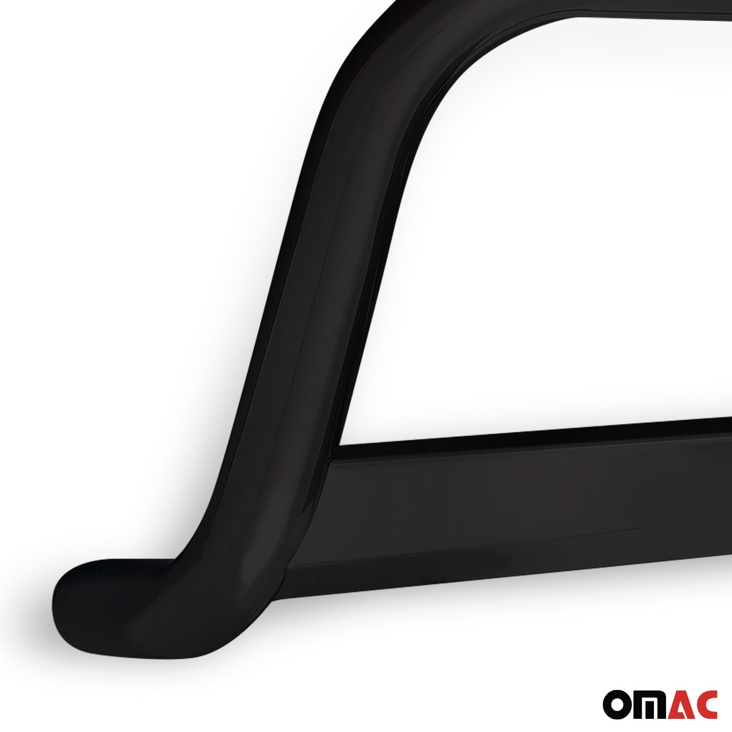 Bull Barra Frontal para Mitsubishi L200 2006-2009 Negro Brillante Acero