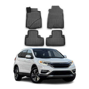 OMAC Alfombrillas De Coche para Honda CR-V 2012-2017 Negro Goma TPE 4Pza