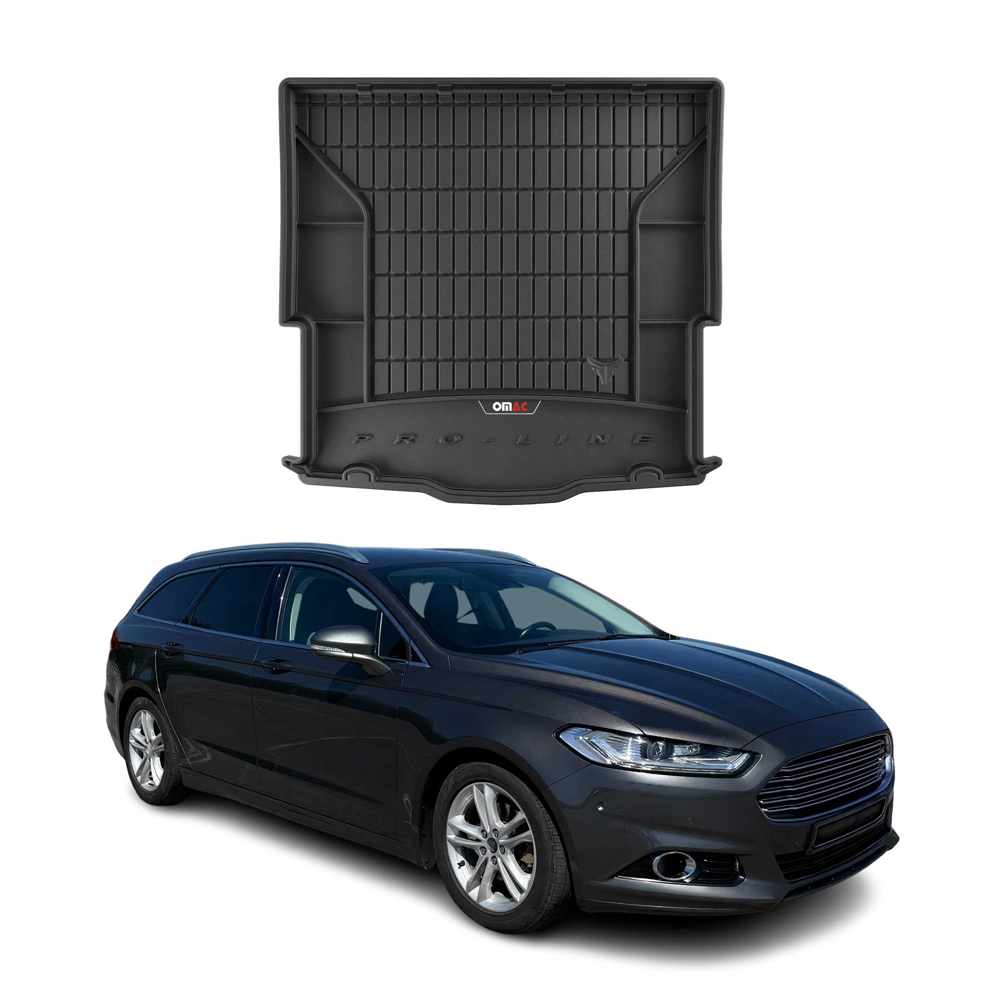 OMAC Premium Bandeja Maletero Alfombrilla para Ford Mondeo MK5 Turnier 2015-2024