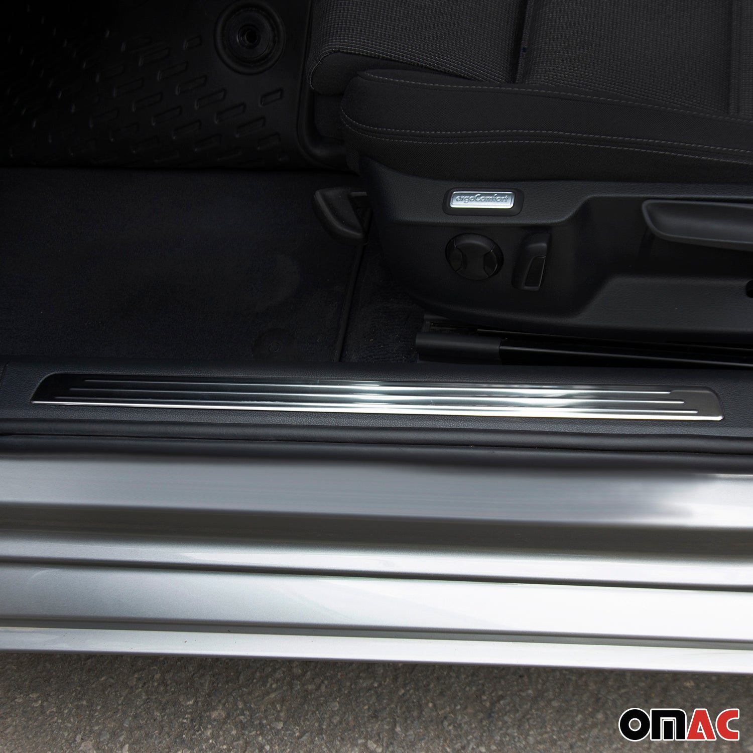 Interior Placa del coche Umbral Cubierta para VW Passat B8 2014-2023 Plata 4x