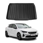 OMAC Bandeja Maletero Alfombrilla para Opel Corsa F 2020-2025 Negro Goma TPE