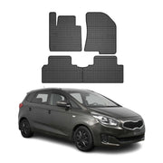 OMAC Alfombrillas De Coche para Kia Carens 2013-2019 Negro Goma 4Pza