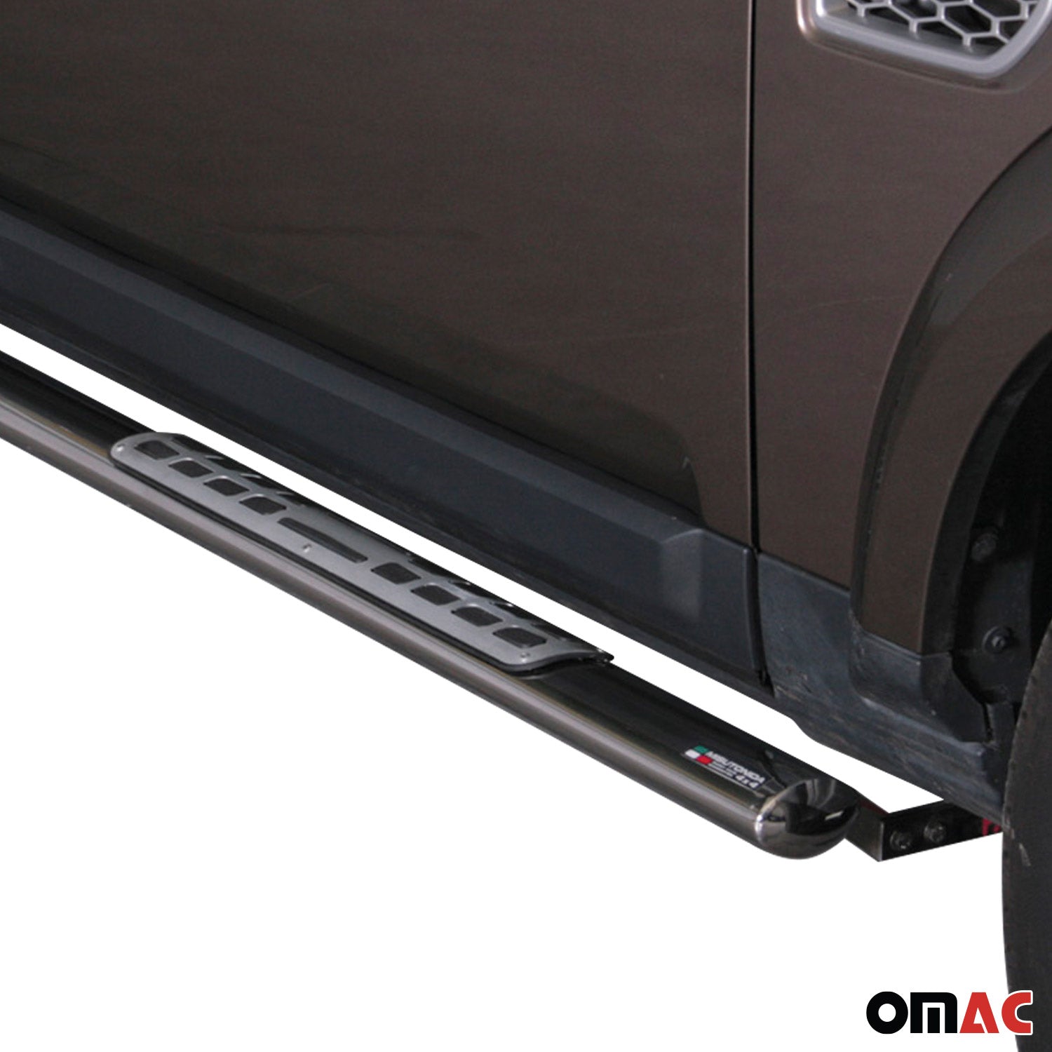 Estribos Barras Laterales para Land Rover Discovery 4 2009-2016 Plata Acero