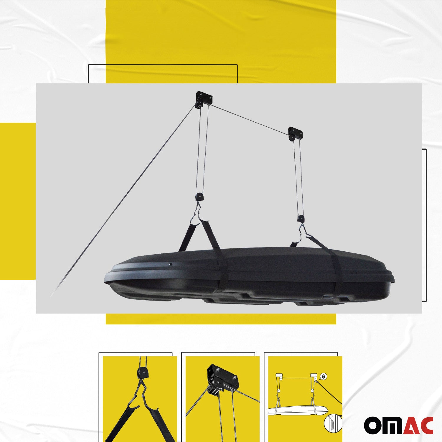 Menabo Elevador de Bicicletas para en garaje Universal