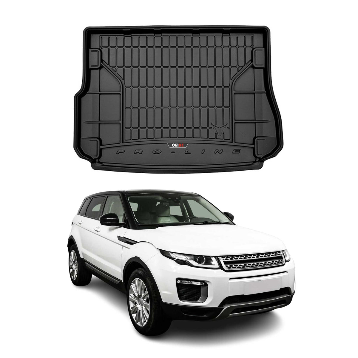 OMAC Premium Bandeja Maletero Alfombrilla para Range Rover Evoque 2011-2019 TPE