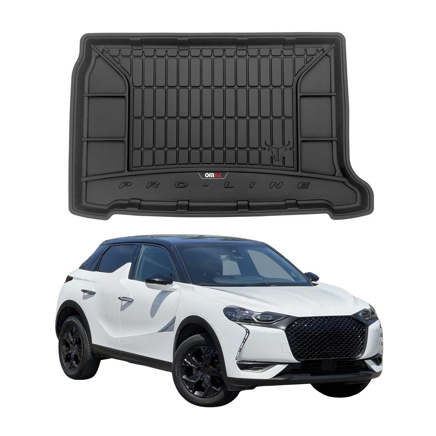 OMAC Premium Bandeja Maletero Alfombrilla para DS DS3 Crossback 2018-2025 TPE