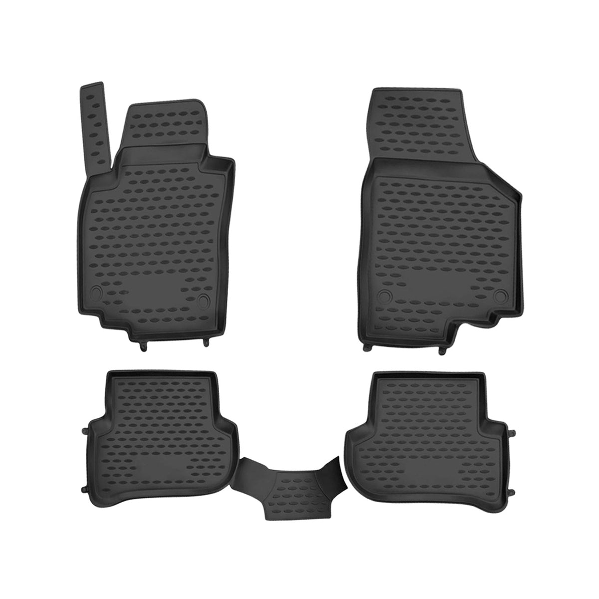 OMAC Alfombrillas De Coche para Skoda Yeti 2009-2017 Negro Goma 4Pza