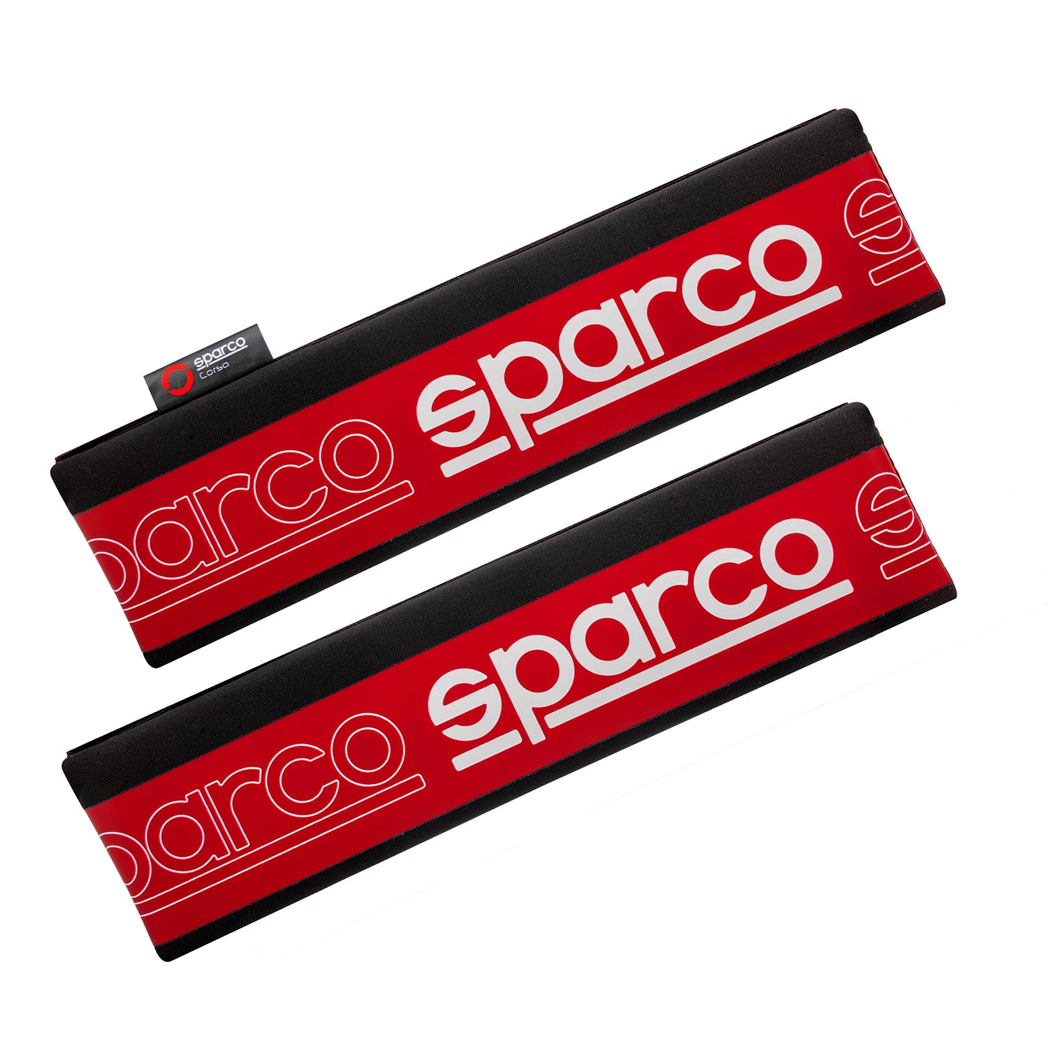Sparco Para cinturón de Seguridad de coche Universal Negro Rojo Poliéster