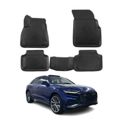 OMAC Alfombrillas De Coche para Audi Q8 2018-2026 Negro TPE Goma 4Pza