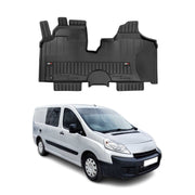 OMAC Premium Alfombrillas De Coche para Citroen Jumpy 2007-2016 Negro TPE Goma