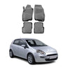 OMAC Alfombrillas De Coche para Fiat Punto 2012-2018 Negro Goma TPE 4Pza