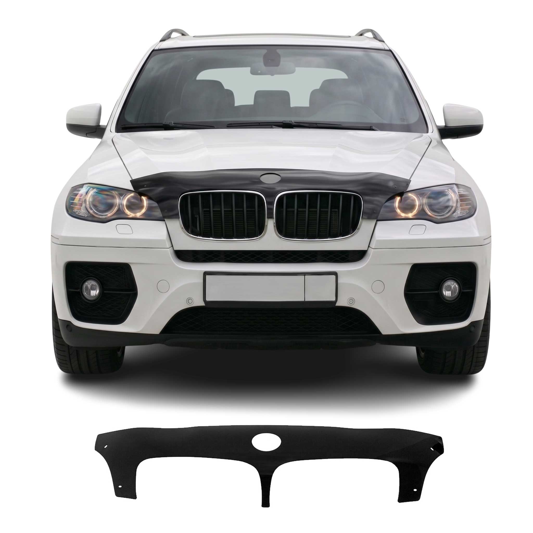 Deflector de Capó para BMW X5 E70 2006-2013 Oscuro Brillante Acrílico
