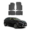 OMAC Alfombrillas De Coche para Lexus NX 200 2014-2021 Negro Goma 4Pza