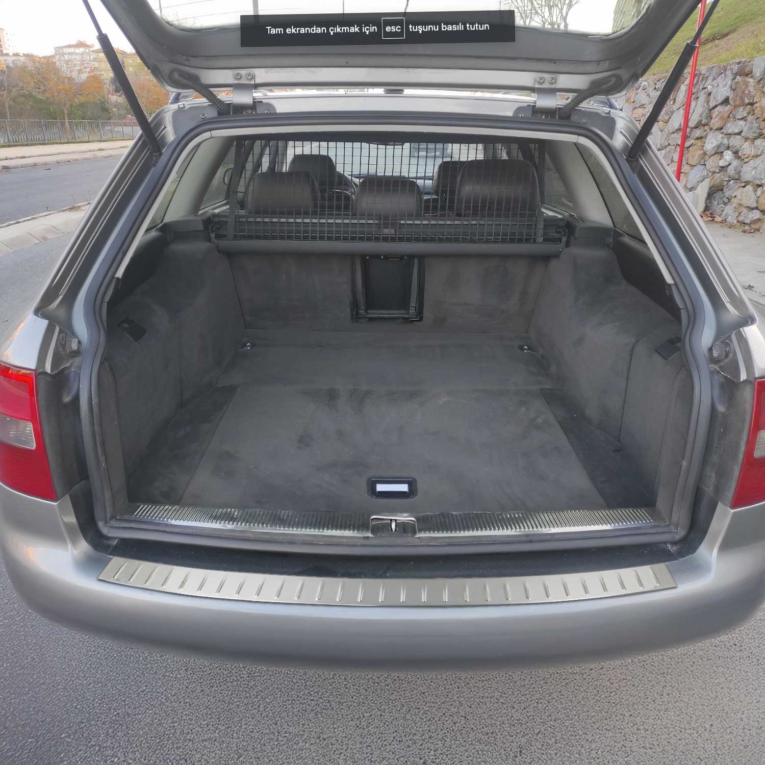 Protector Parachoques para Audi A6 4B Familiar 1997-2005 Plata Brillante Acero