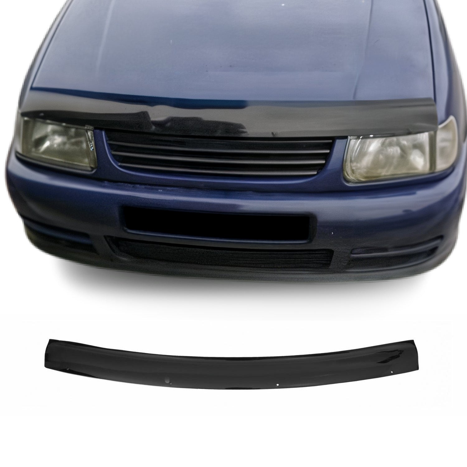 Deflector de Capó para VW Polo 1994-2002 Oscuro Brillante Acrílico