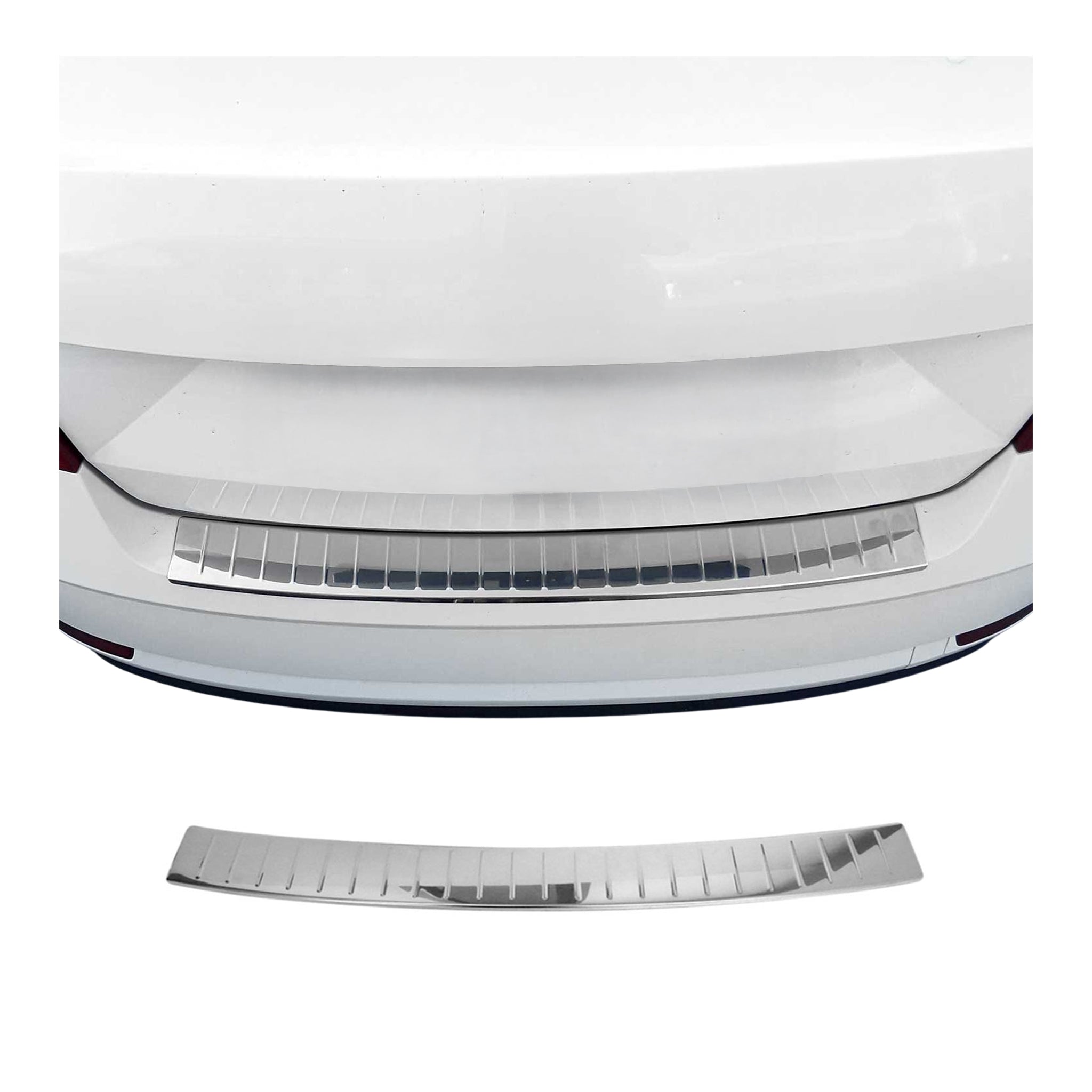 Protector Parachoques para Skoda Octavia 2013-2019 Familiar Plata Acero