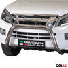 Bull Barra Frontal para Isuzu D-Max 2012-2019 Plata Brillante Acero 1Pza