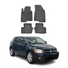 OMAC Alfombrillas De Coche para Dodge Caliber 2007-2012 Negro Goma TPE 4Pza