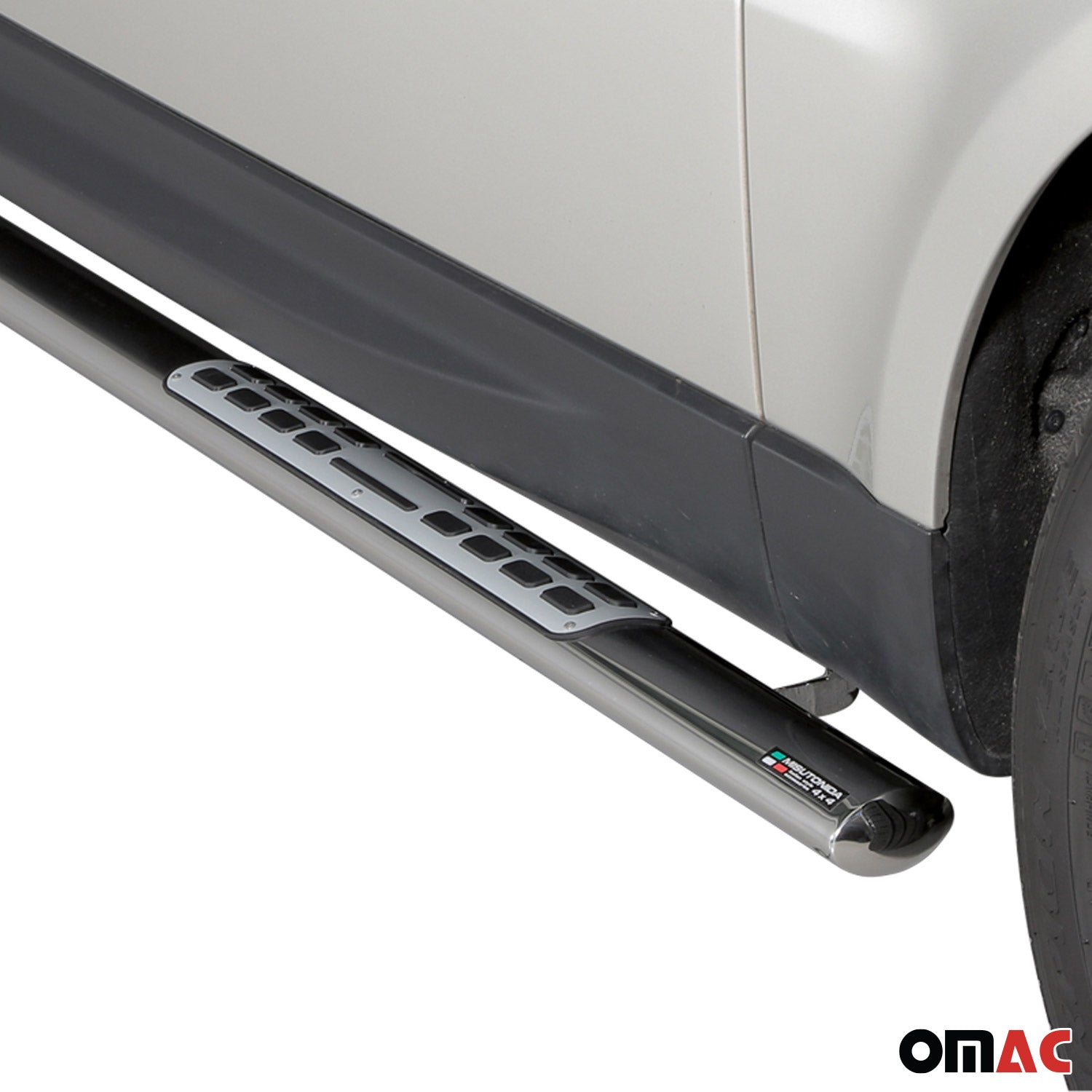 Par de Estribos Barras Laterales para Range Rover Sport 2014-2017 Plata Acero 2x