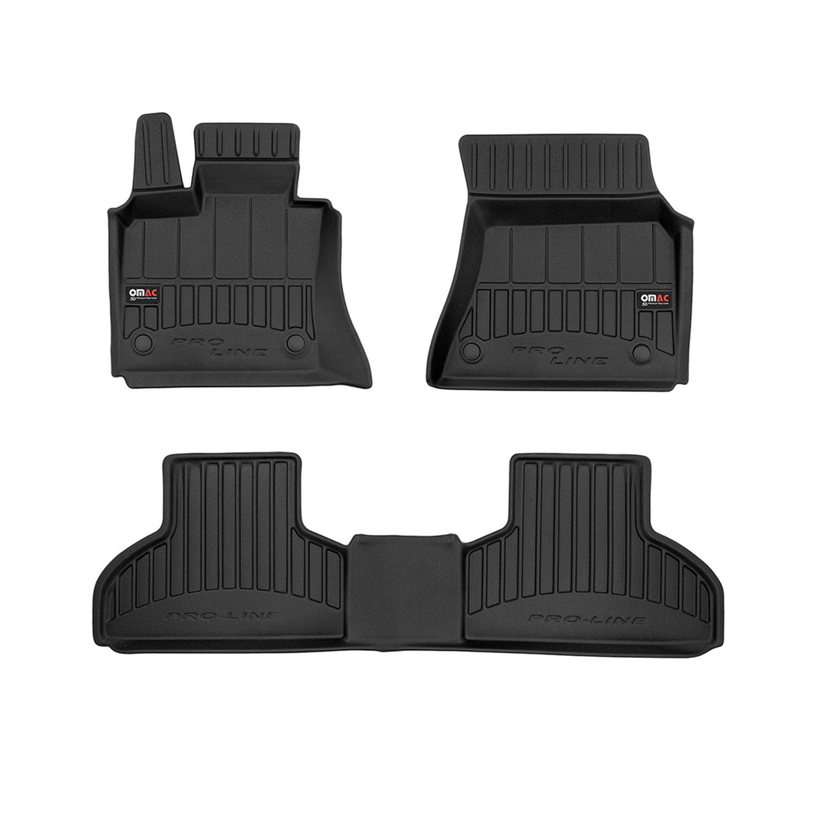 OMAC Premium Alfombrillas De Coche para BMW X5 F15 F85 2013-2018 TPE Goma 3x