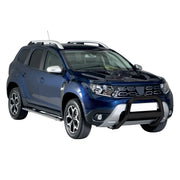 Bull Barra Frontal para Dacia Duster 2018-2020 Negro Brillante Acero 1Pza