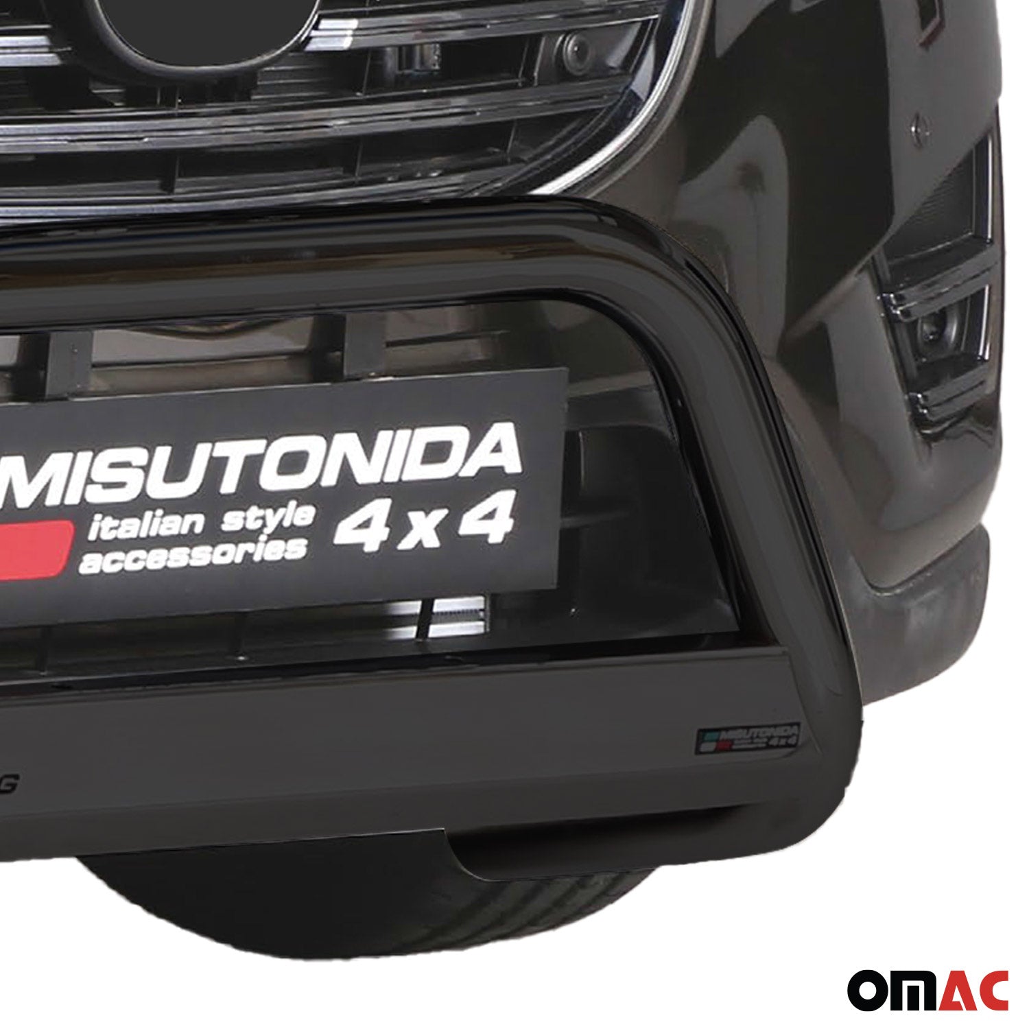 Bull Barra Frontal para Mazda CX-5 2015-2016 Negro Brillante Acero 1Pza