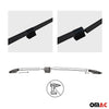Rieles de Techo Coche Alu para VW Transporter T5 2003-2015 L1 Corto Negro Alu 2x