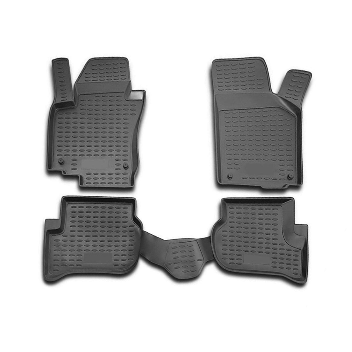 OMAC Alfombrillas De Coche para VW Golf Plus 2004-2014 Negro Goma TPE 4Pza