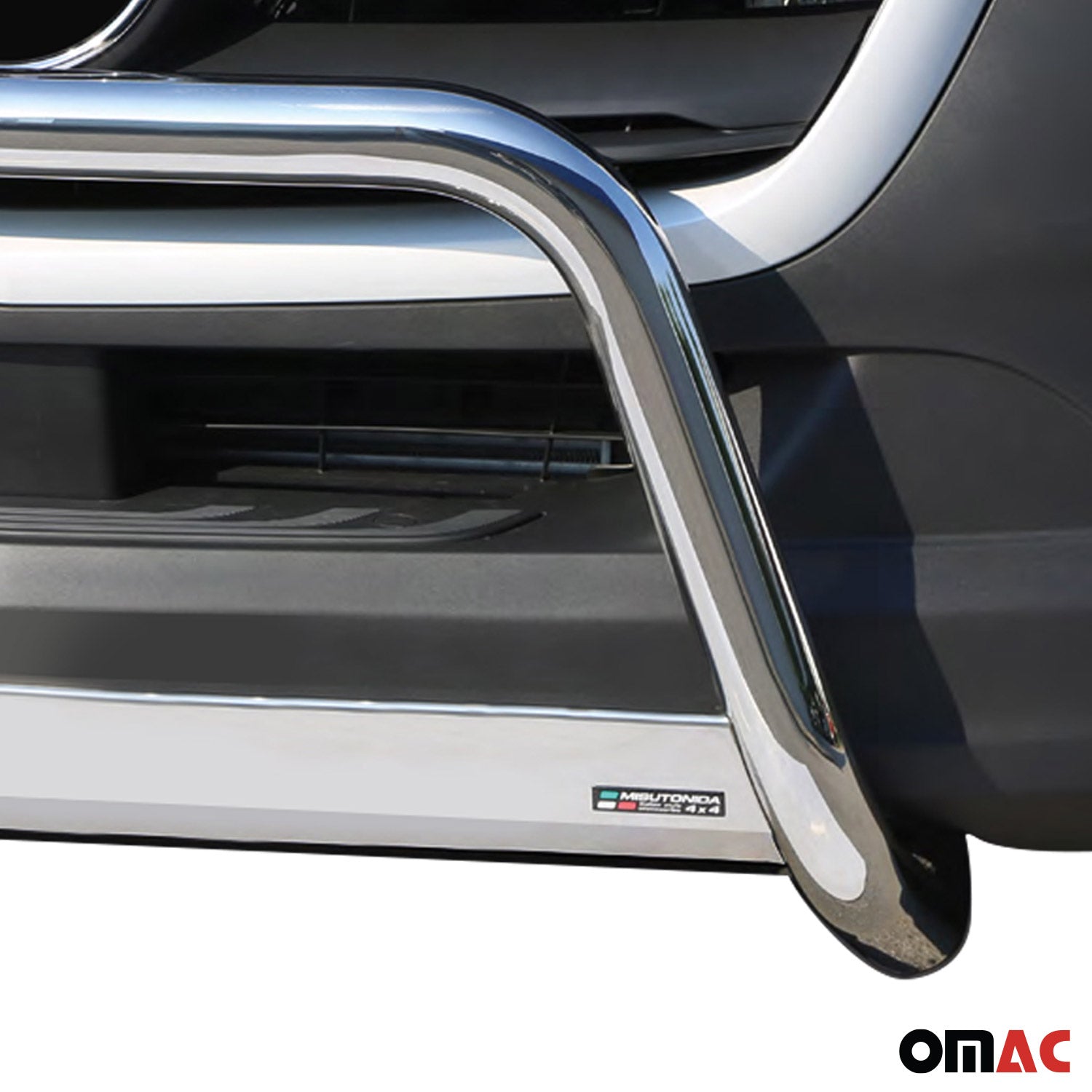 Bull Barra Frontal para Mercedes Sprinter 2018-2026 Plata Brillante Acero 1Pza