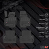 OMAC Premium Alfombrillas De Coche para VW Sharan 2010-2025 Negro TPE Goma 4Pza