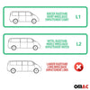 Protector Parachoques para Opel Zafira Life 2019-2024 L1 L2 RS Oscuro Acero