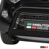 Bull Barra Frontal para Ford Ecosport 2013-2017 Negro Brillante Acero
