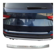 Protector de Parachoques Trasero para Seat Ateca 2016-2026 Plata Brillante Acero