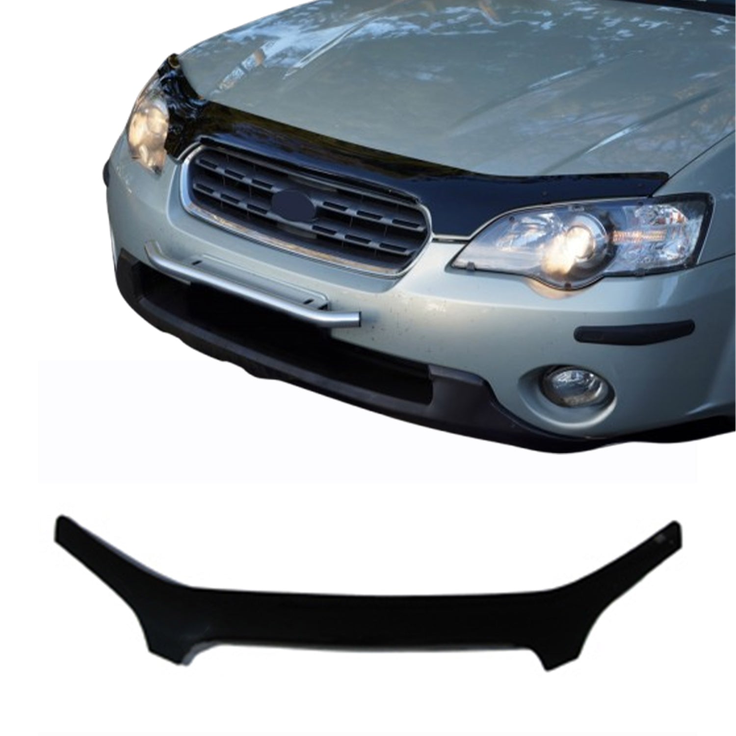 Deflector de Capó para Subaru Outback 2003-2009 Oscuro Brillante Acrílico