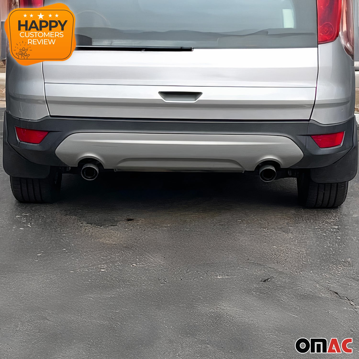 Juego de Guardabarros Trasero para Ford Kuga 2012-2019 Negro Mate 2Pza