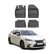 OMAC Premium Alfombrillas De Coche para Lexus CT200h 2011-2020 Negro TPE Goma 4x