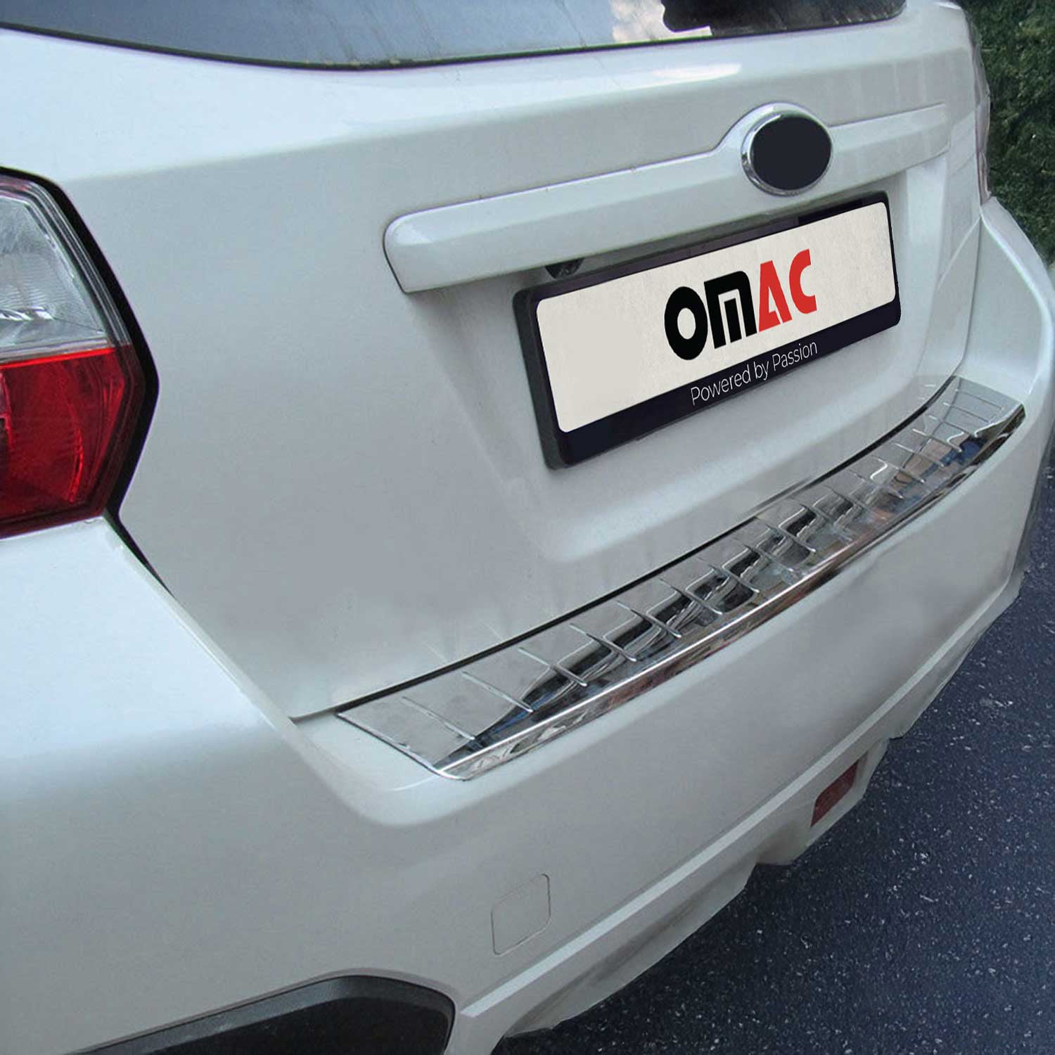 Protector de Parachoques Trasero para Subaru XV 2011-2017 Plata Brillante Acero