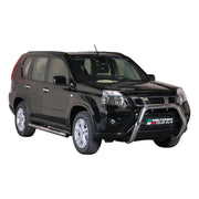 Bull Barra Frontal para Nissan X-Trail 2011-2014 Plata Brillante Acero