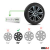 Sparco Palermo Tapacubos 15 Pulgadas Universal Negro Plata ABS Plástico