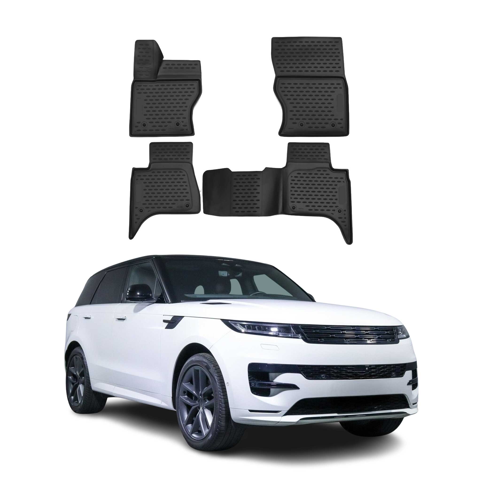 OMAC Alfombrillas De Coche para Land Rover Range Rover L405 2013-2021 TPE 4x