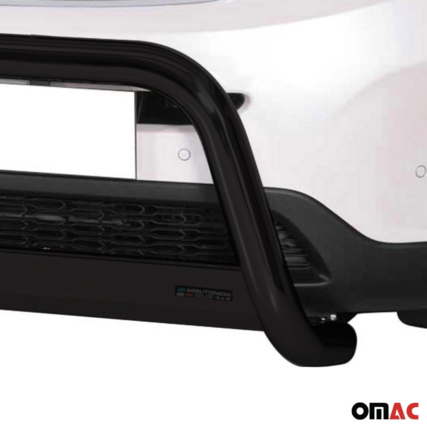 Bull Barra Frontal para Kia Sorento 2012-2015 Negro Brillante Acero