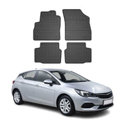 OMAC Alfombrillas De Coche para Opel Astra K 2015-2021 Negro Goma 4Pza