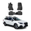 OMAC Alfombrillas De Coche para Subaru Outback 2015-2024 RHD Negro Goma TPE 4Pza