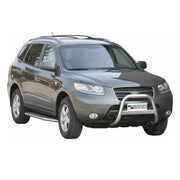 Bull Barra Frontal para Hyundai Santa Fe 2006-2009 Plata Brillante Acero